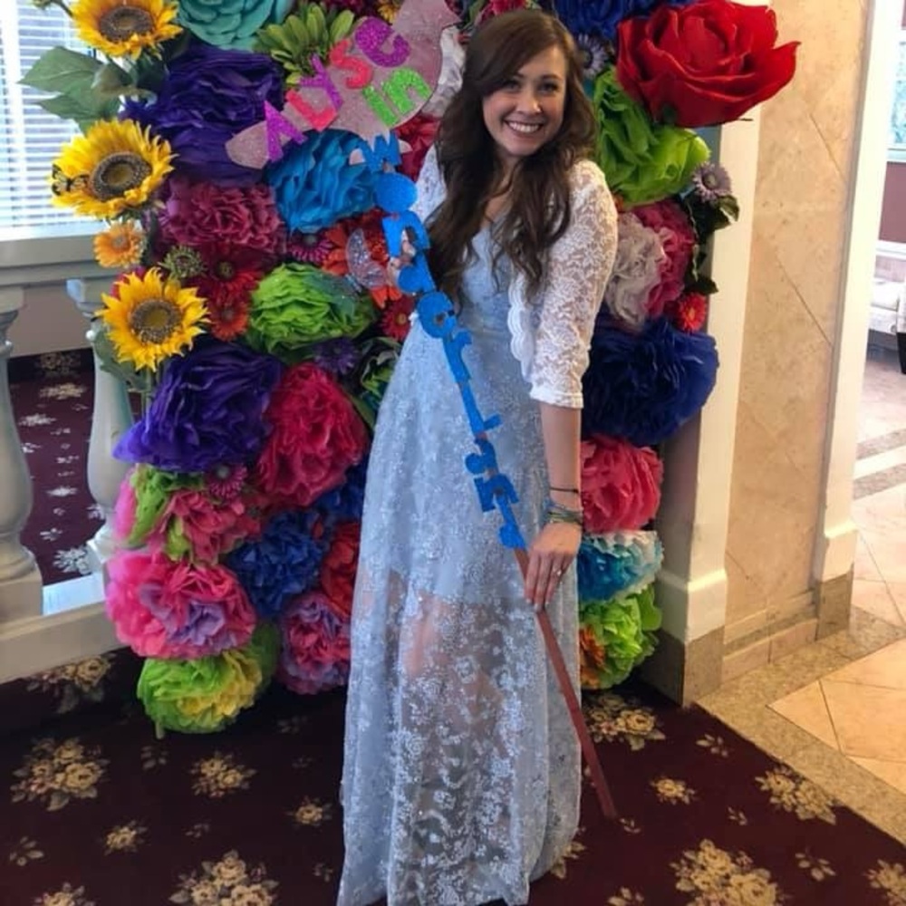 Cinderella Blue sparkly long dress